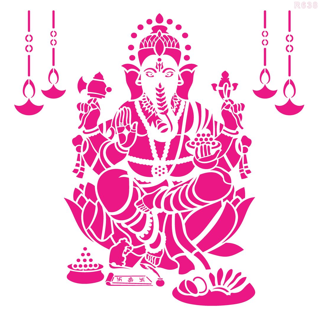 R638_Vinayaga Wall Stencil