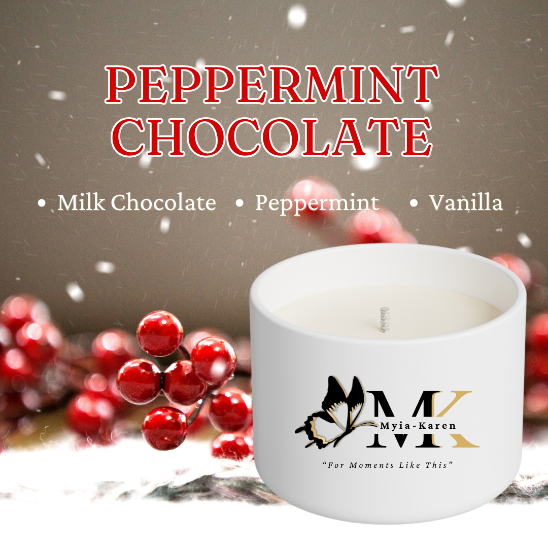 Peppermint Chocolate 8oz Scented Candle