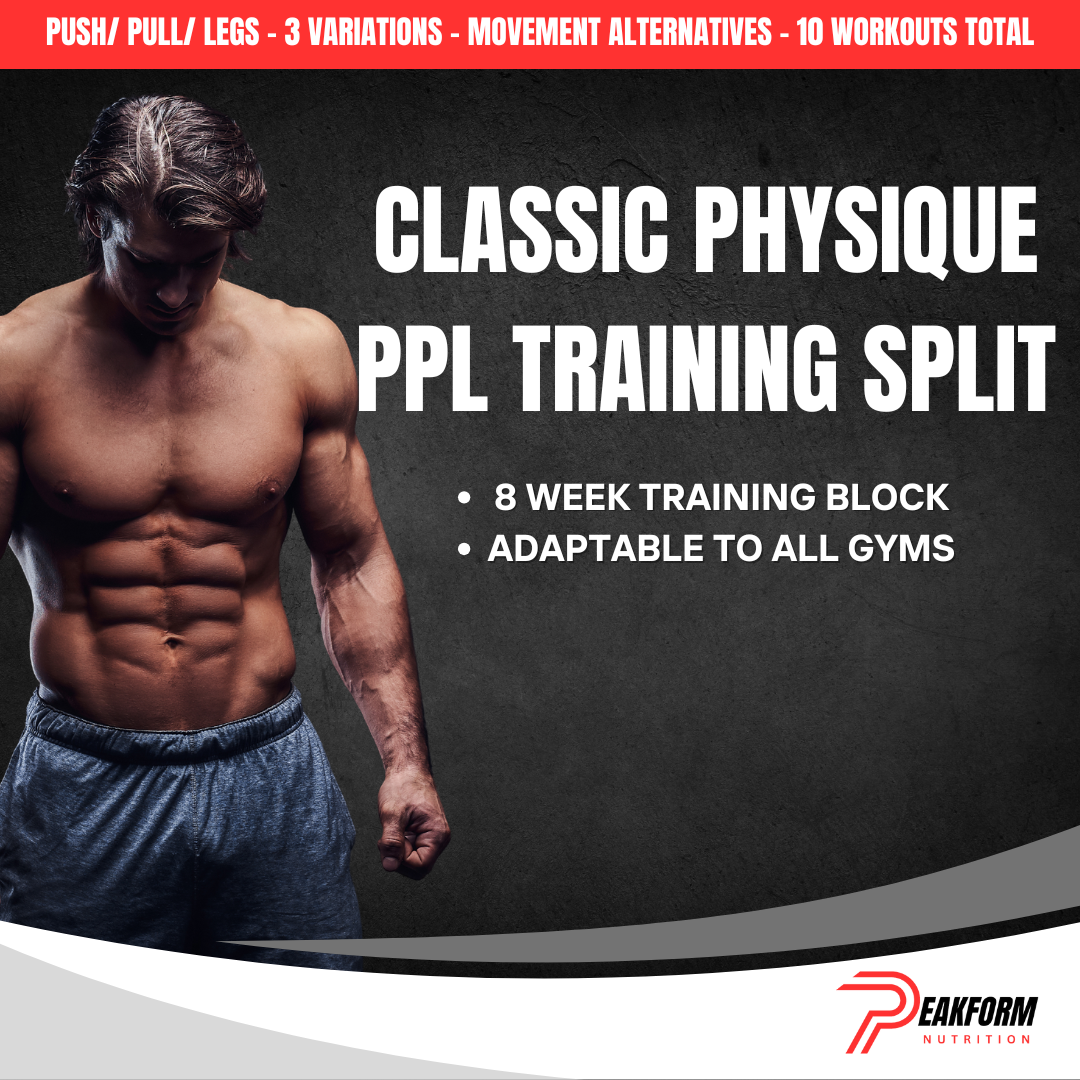 Classic Physique PPL Training split