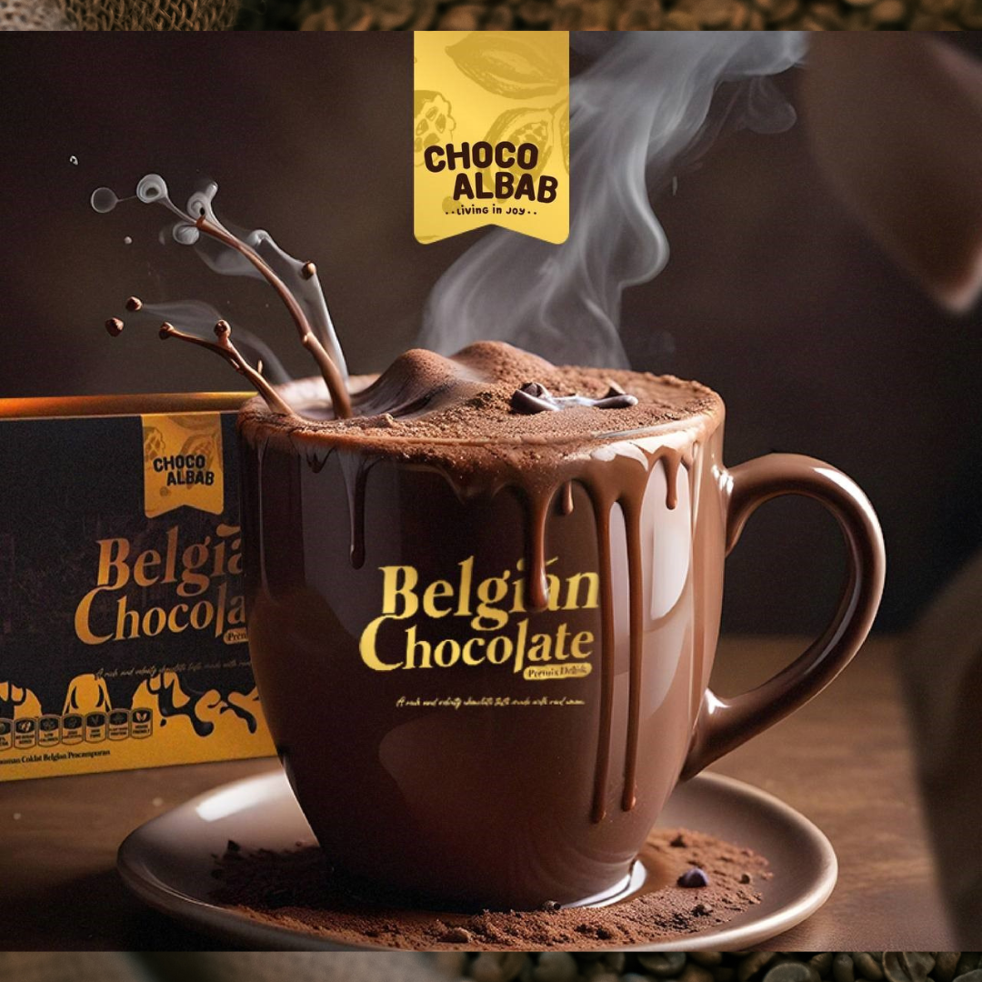 Choco Albab Premium Belgian Chocolate Drink 20 Sachets x 30 gram rm38.80