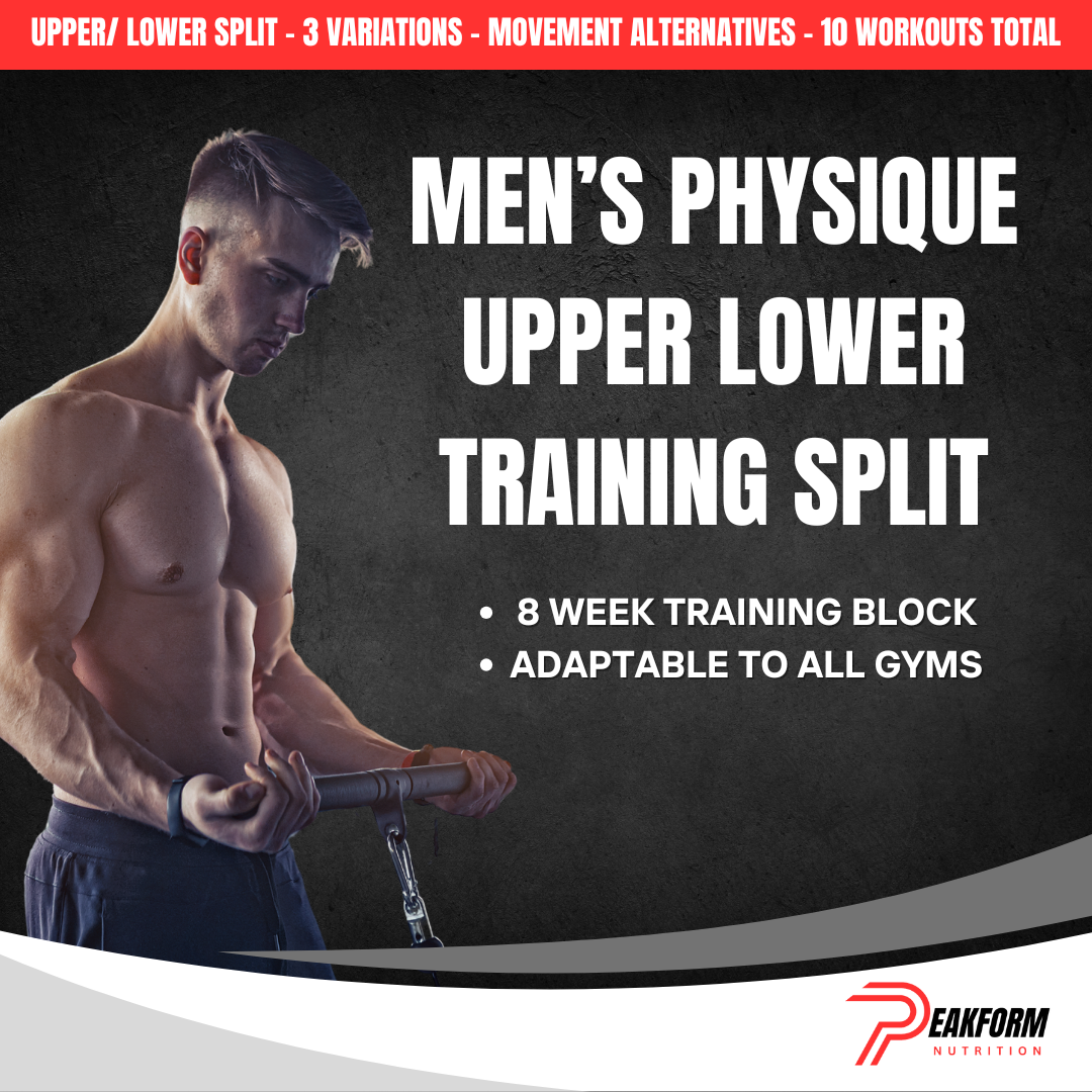 Men’s Physique Upper Lower Training Split