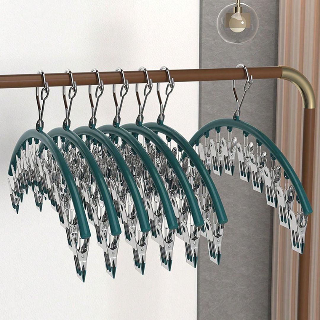 10pegs stainless steel clothes drying hanger