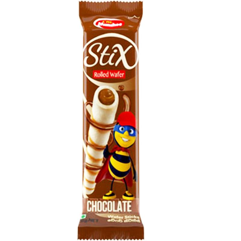 MUNCHEE STIX CHOCOLATE 20G (ROLLED WAFER STICKS)