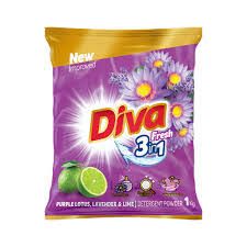 DIVA FRESH PURPLE LOTUS, LAVENDER & LIME 1KG (DETERGENT POWDER)