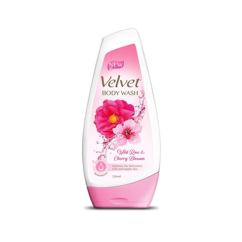 VELVET WILD ROSE & CHERRY BLOSSOM 140ML (BODY WASH)