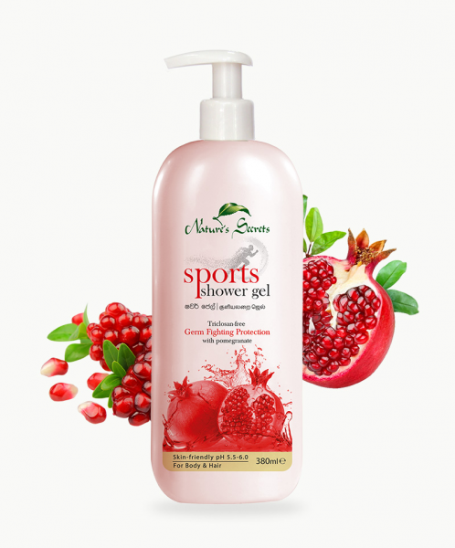 NATURES SECRET SPORTS POMEGRANATE 380ML (SHOWER GEL)