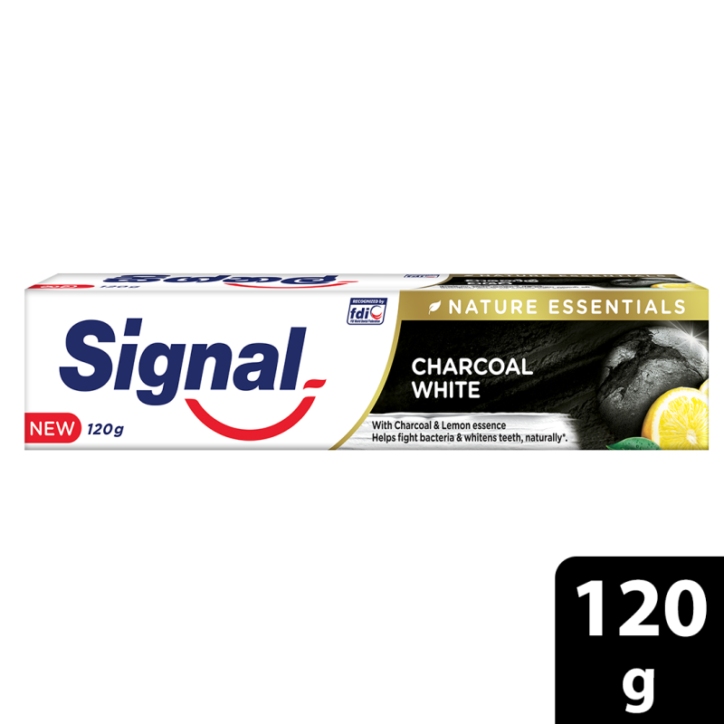 SIGNAL CHARCOL WHITE 120G (FLUORIDATED TOOTHPASTE)