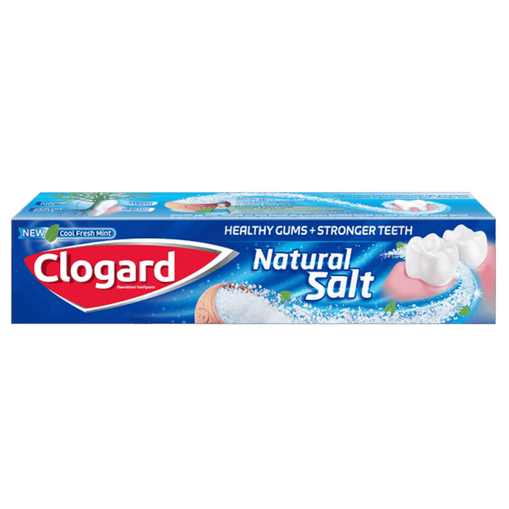 CLOGARD NATURAL SALT 160G (FLOURIDATED TOOTHPASTE)