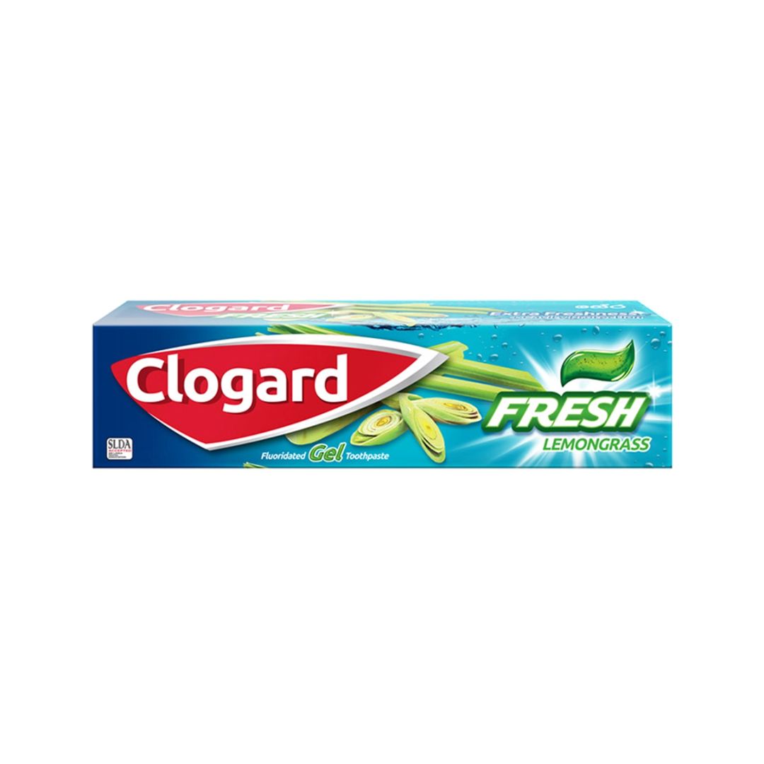 CLOGARD FRESH LEMONGRASS 120G (FLUORIDATED GEL TOOTHPASTE)