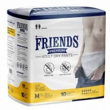 EASY FRIENDS ADULT DIAPERS (M)