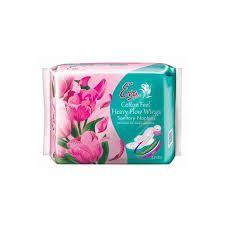 EVA COTTON FEEL HEAVY FLOW (8 WING SANITARY NAPKINS)