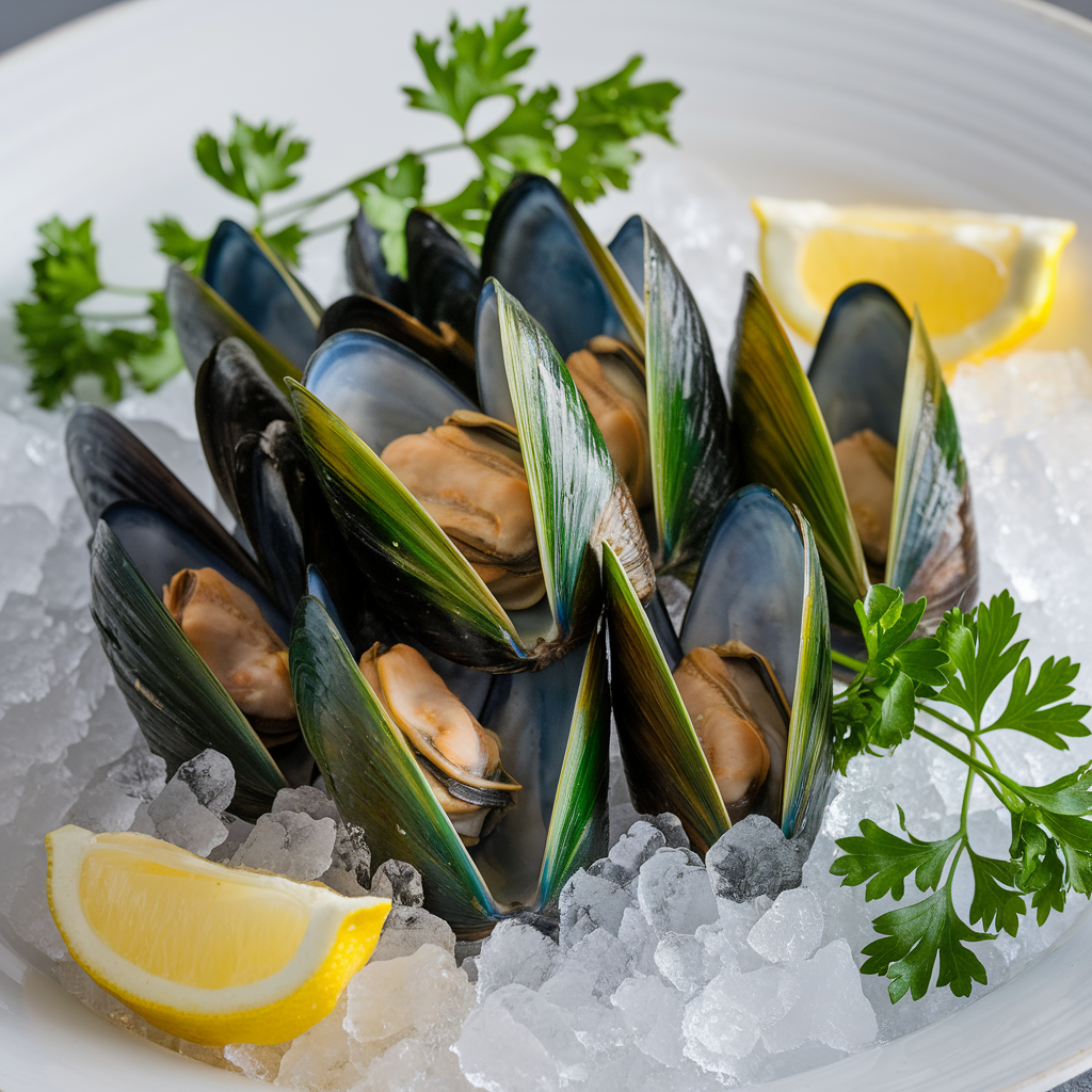 "Live" Green Mussels, 1kg