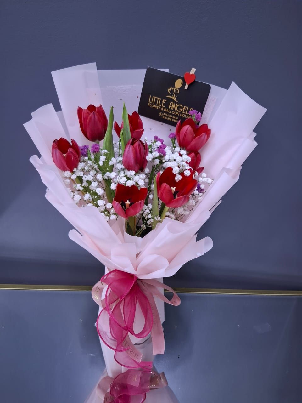 Tulip Bouquet Red - Medium 