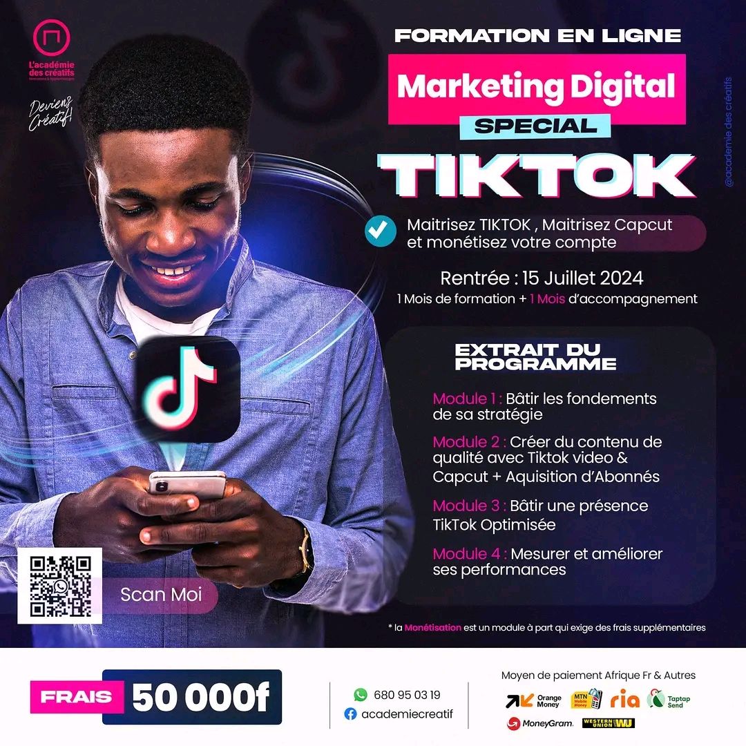 Formation Tiktok pour le Marketing