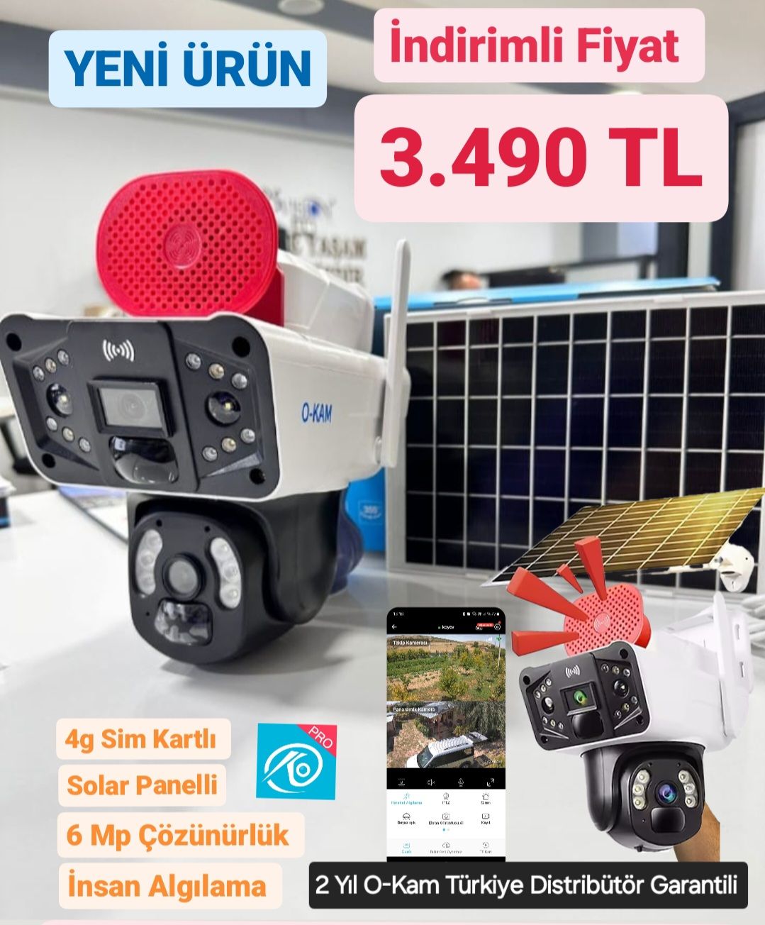 OKAM 3915 6MP 4G SOLAR KAMERA 