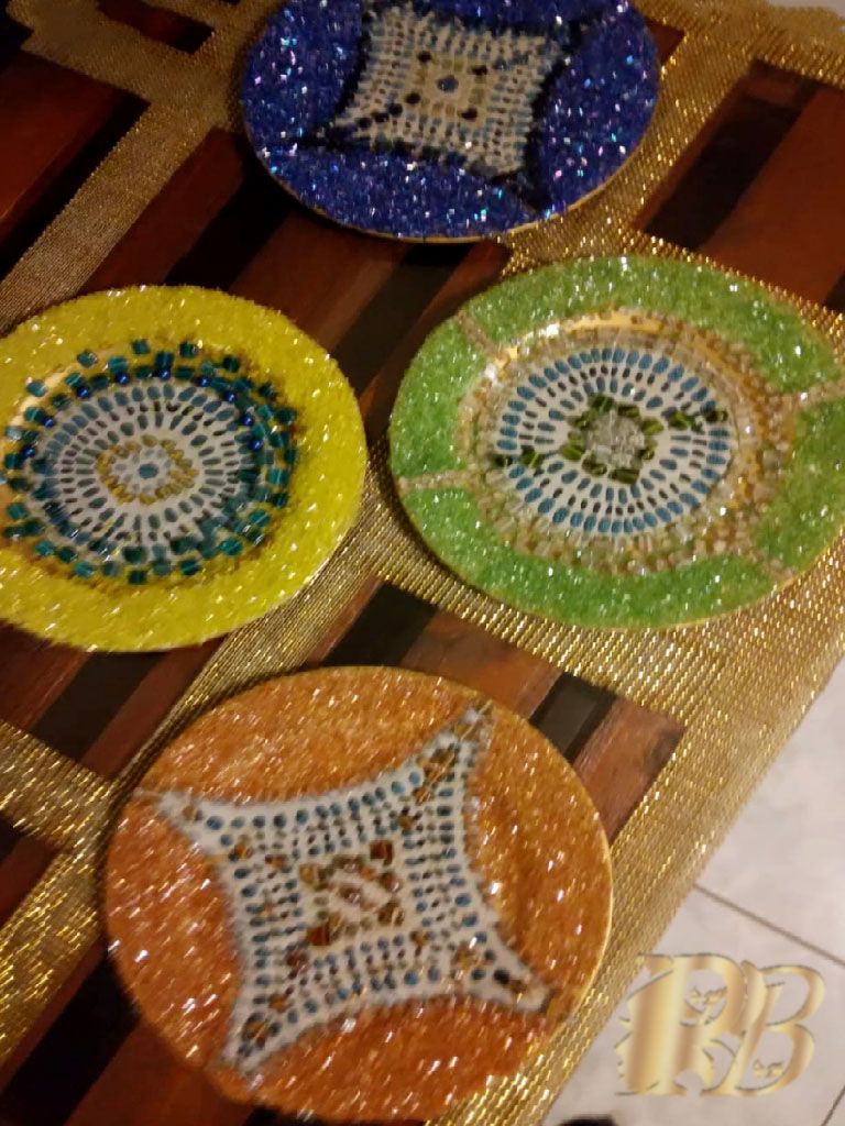 Wall Beadplated Decoplate SET x4