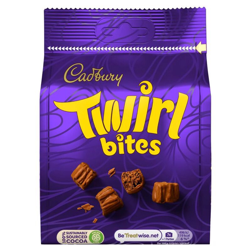 Cadbury Twirl Bites Chocolate Bag