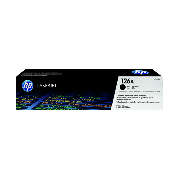 HP 126A Black Original LaserJet Toner Cartridge (CE310A