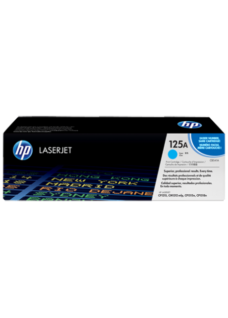 HP 125A Cyan Original LaserJet Toner Cartridge (CB541A)