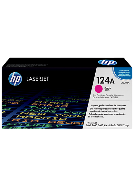 HP 124A Magenta Original LaserJet Toner Cartridge (Q6003A)