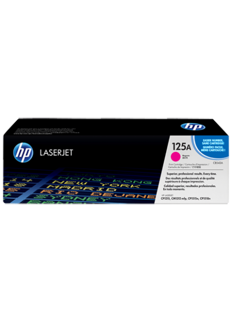 HP 125A Magenta Original LaserJet Toner Cartridge (CB543A)