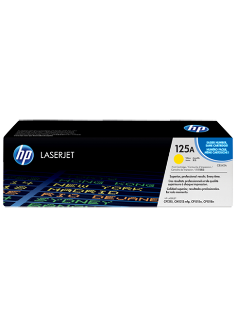 HP 125A Yellow Original LaserJet Toner Cartridge (CB542A)