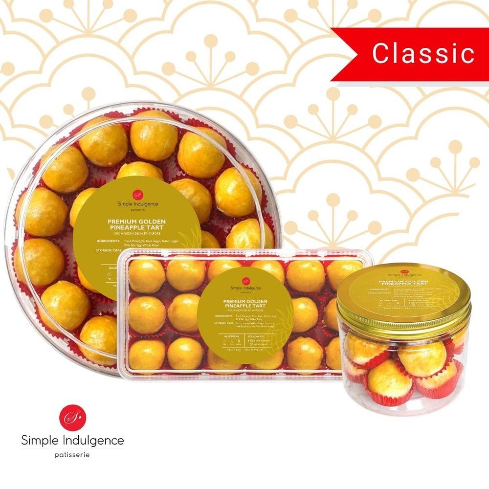 Premium Golden Pineapple Tarts