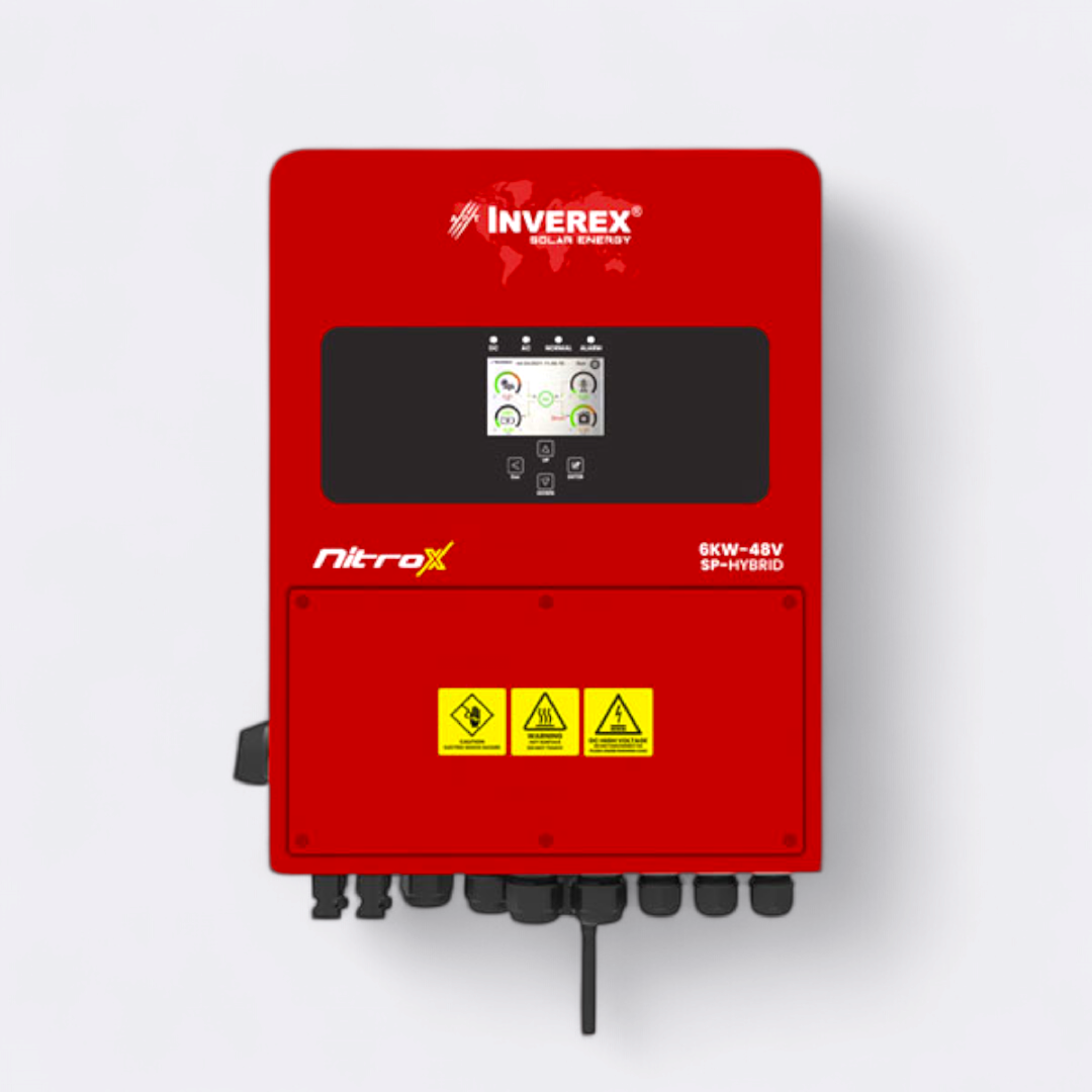 Inverex Nitrox 6KW 48V Single Phase Dual Output, MPPT, IP65 Solar Hybrid Inverter