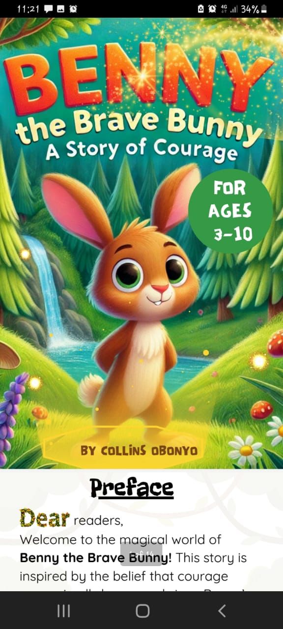 Benny the Brave Bunny (online flip book)