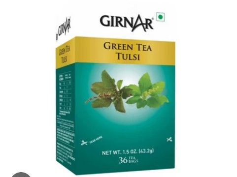 Girnar Green Tea Tulsi 36 Tea Bags Box