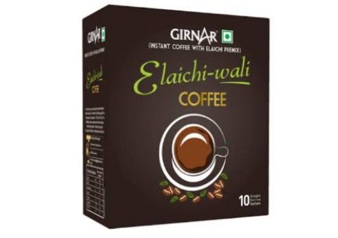 Girnar Instant Coffee Premix Coffee Elaichi Wali 10 Sachets Box