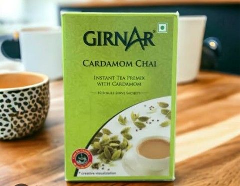 Girnar Instant Tea Premix Cardamom Chai 10 Sachets Box