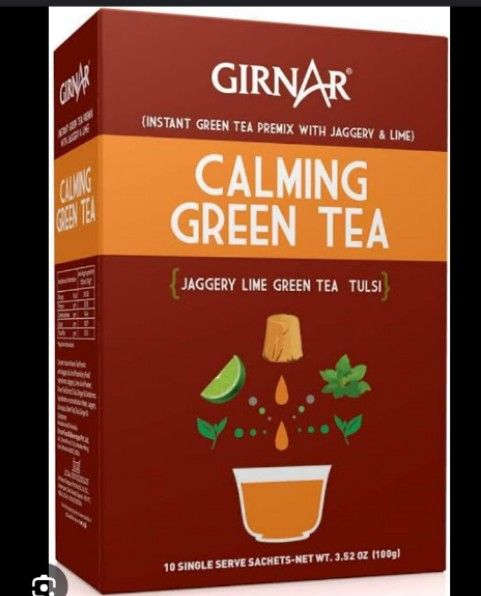 Girnar Instant Premix Calming Green Tea 10 sachets Box