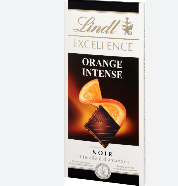 Lindt Excellence Orange Intense Dark Chocolate 100g Bar