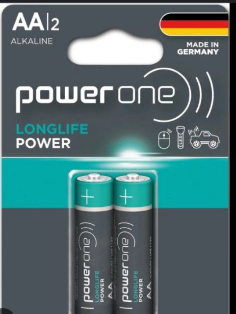 PowerOne Battery LongLife Power AA 2 Nos