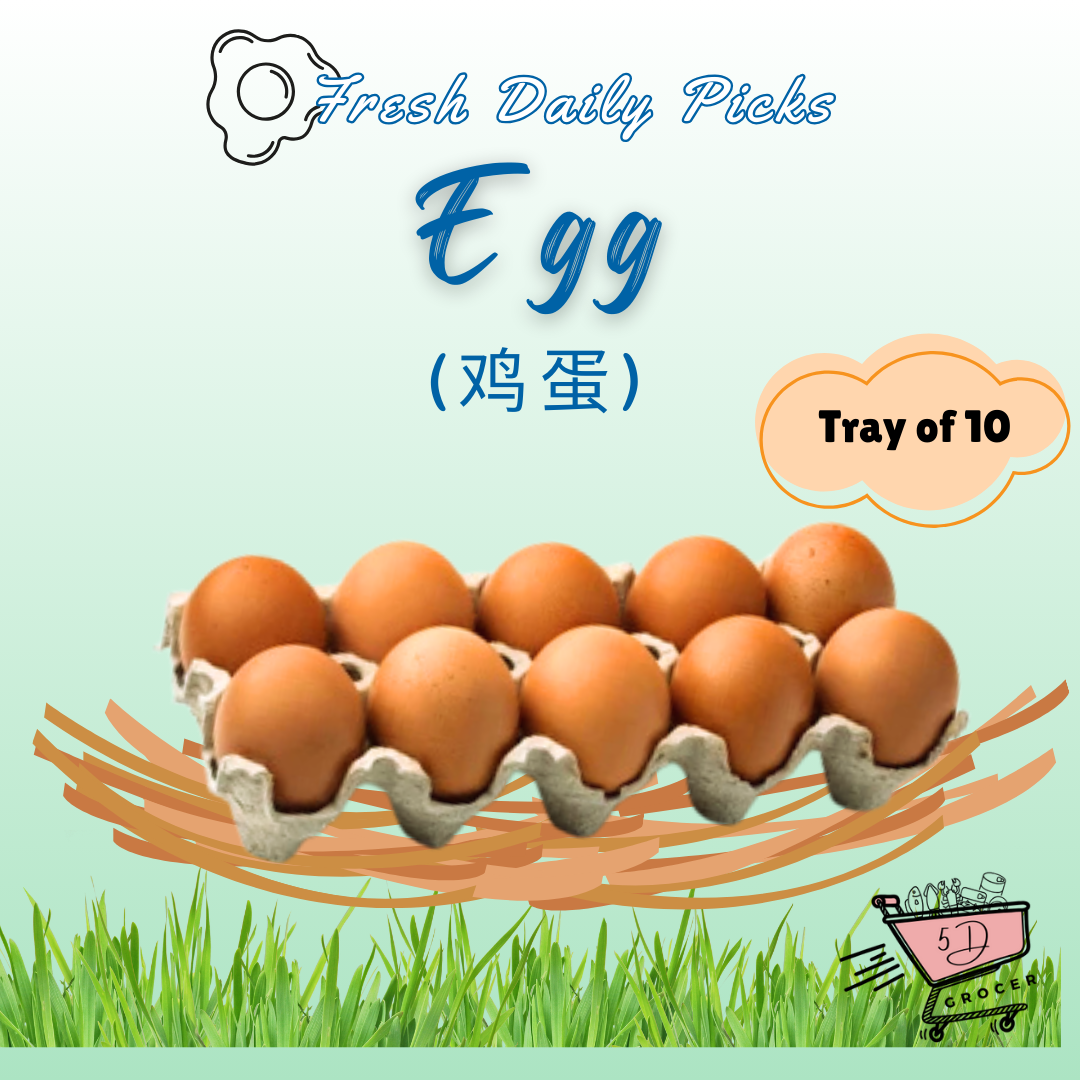 Fresh EGGS 鸡蛋 (Tray of 10)