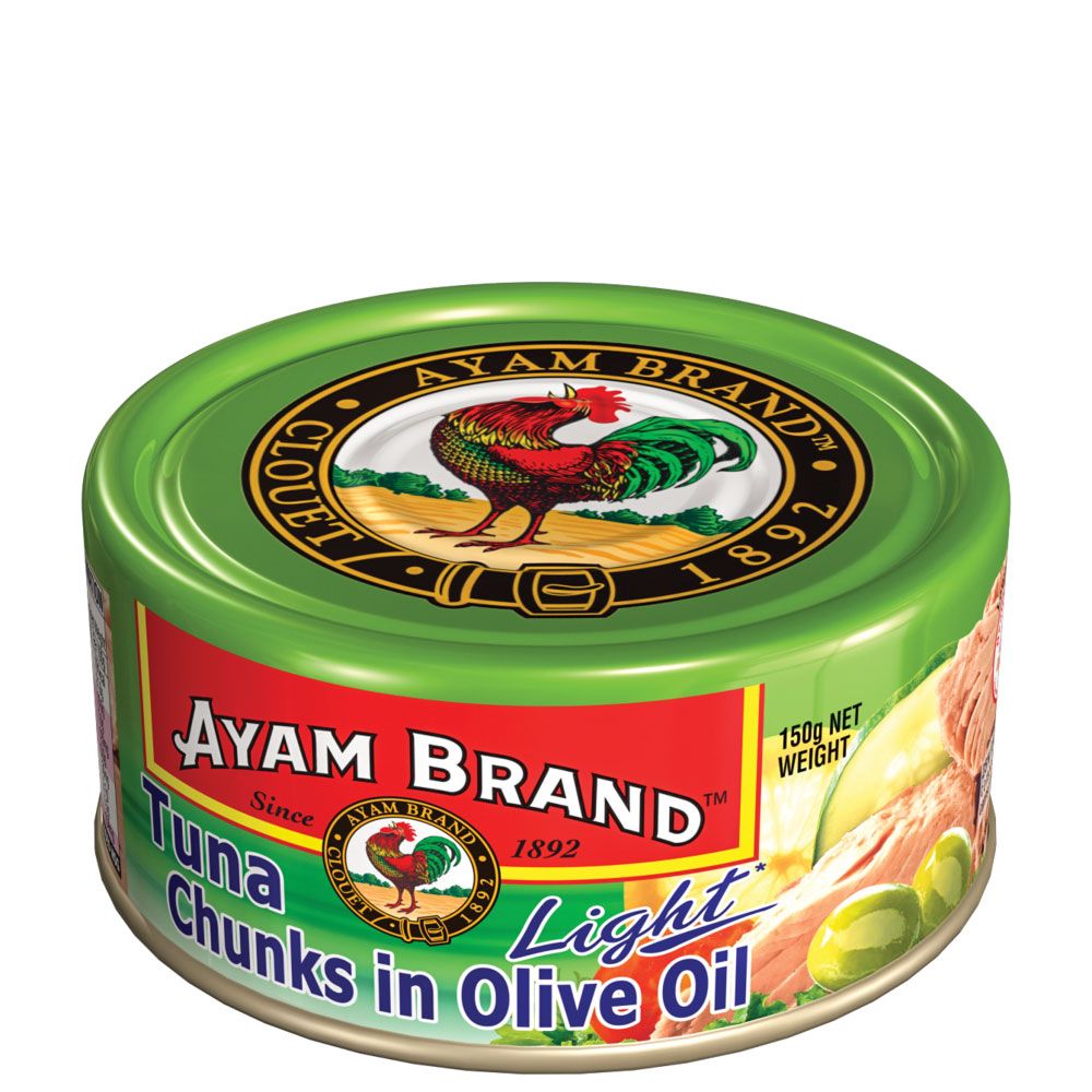 Ayam Brand Tuna Chunk in Olive Oil Light 150g