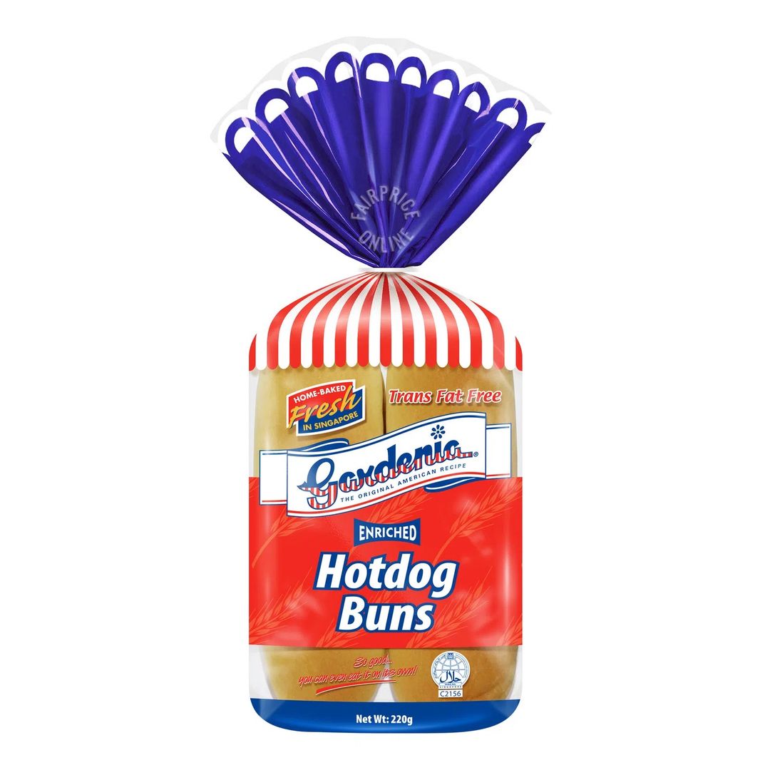 Gardenia Hotdog Buns 220g