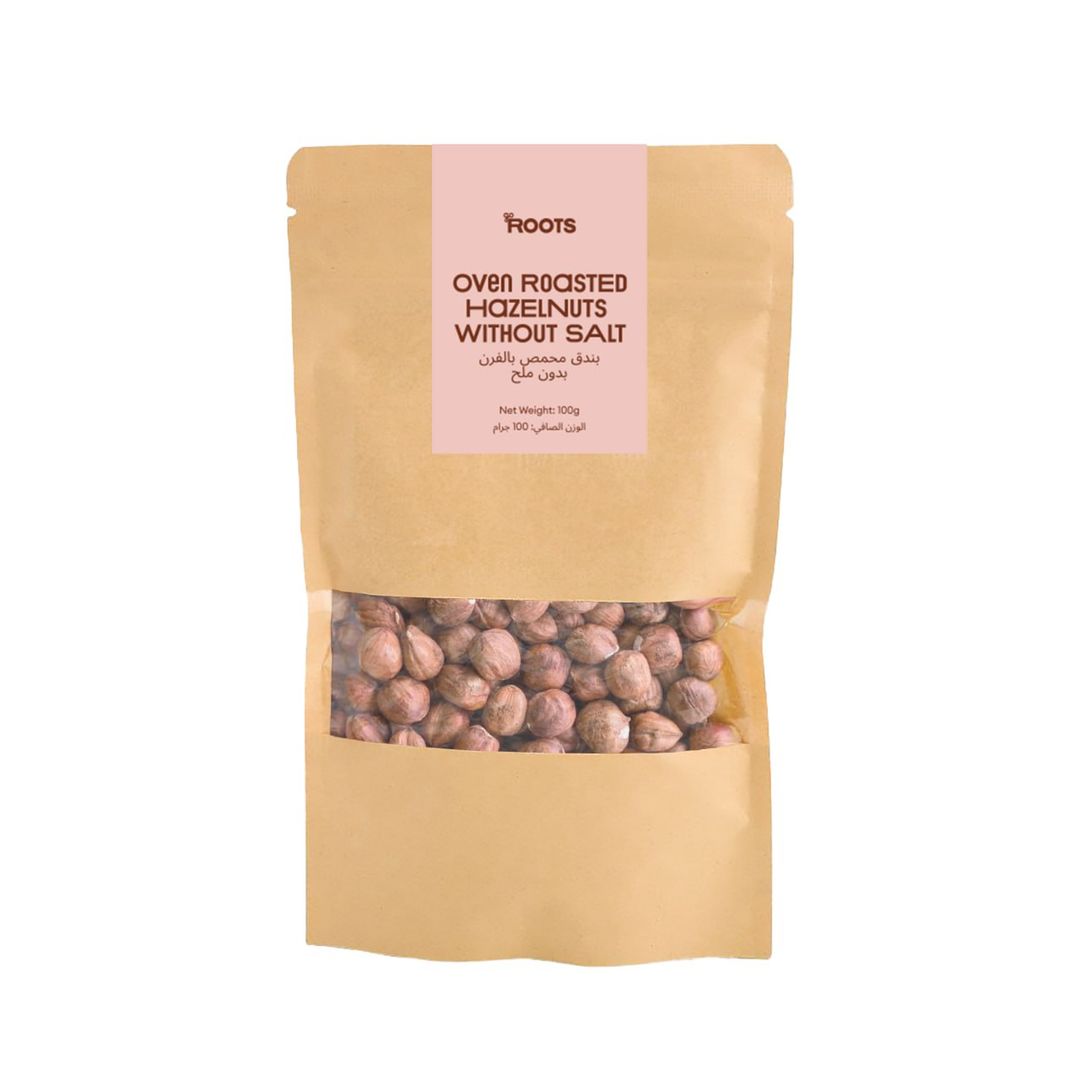 Roots Oven Roasted Hazelnuts (Without Salt) 100g