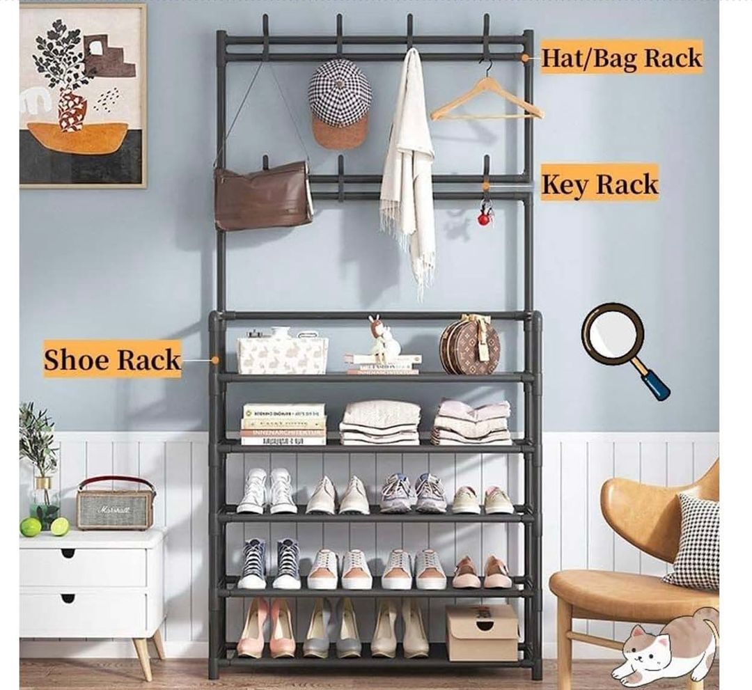 5-Tier Shoe and Coat Rack