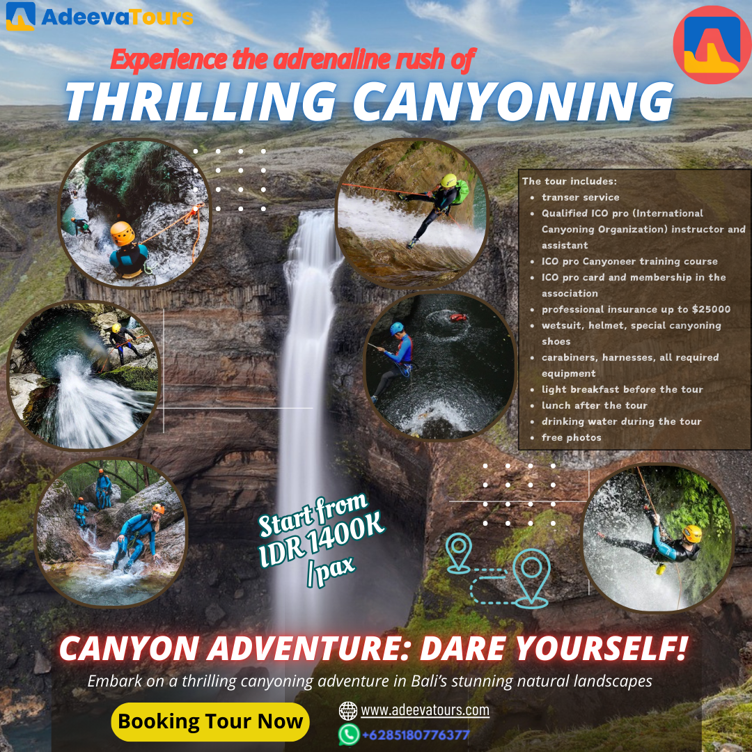 Embark on a Thrilling Canyoning Adventure in Bali