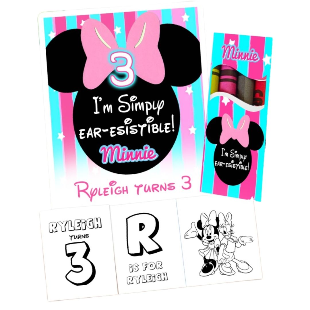 Personalized Mini Activity Books with Crayon Boxes