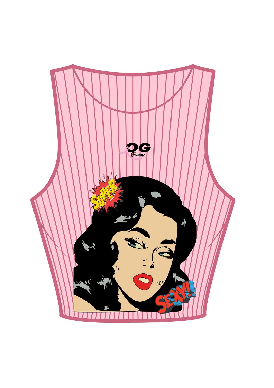 OG Femme Pink SuperSexy Crop