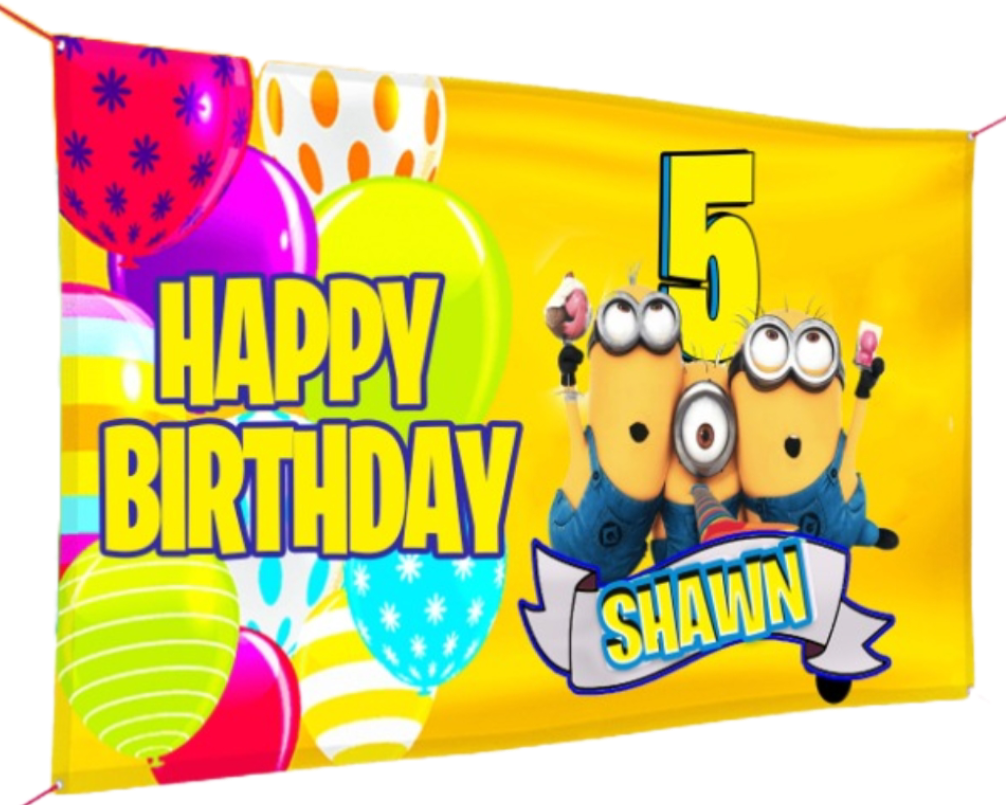 Vinyl Birthday Banners