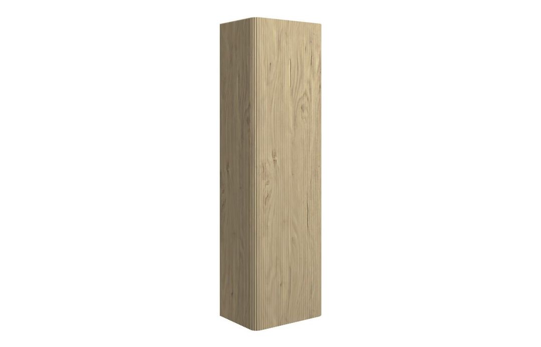 Eridge 350mm Wall Hung 1 Door Tall Unit - Textured Oak