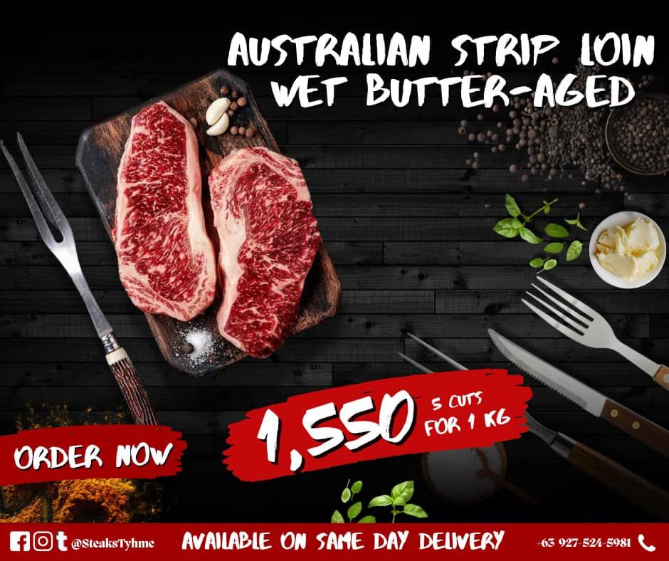 AUSTRALIAN WET BUTTER-AGED STRIP LOIN 