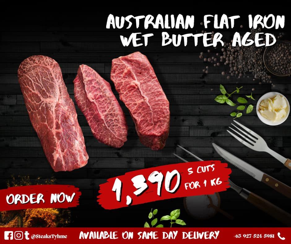 AUSTRALIAN WET BUTTER-AGED FLAT IRON 