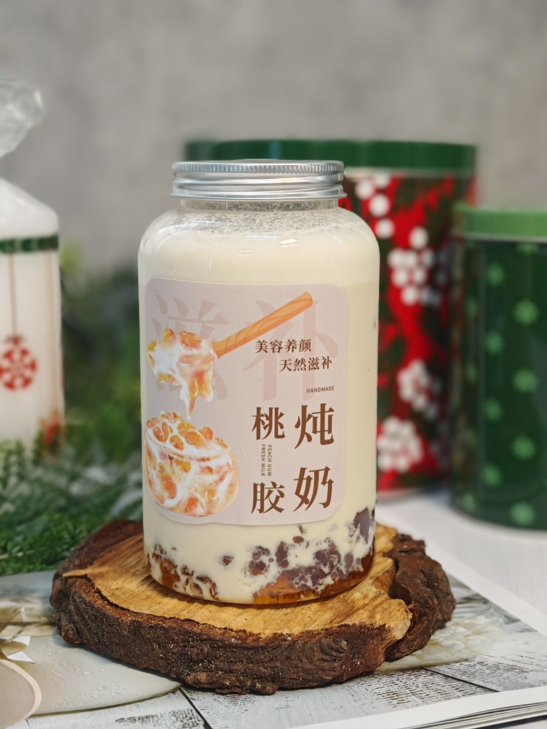 Peach Gum Milk 桃胶炖奶