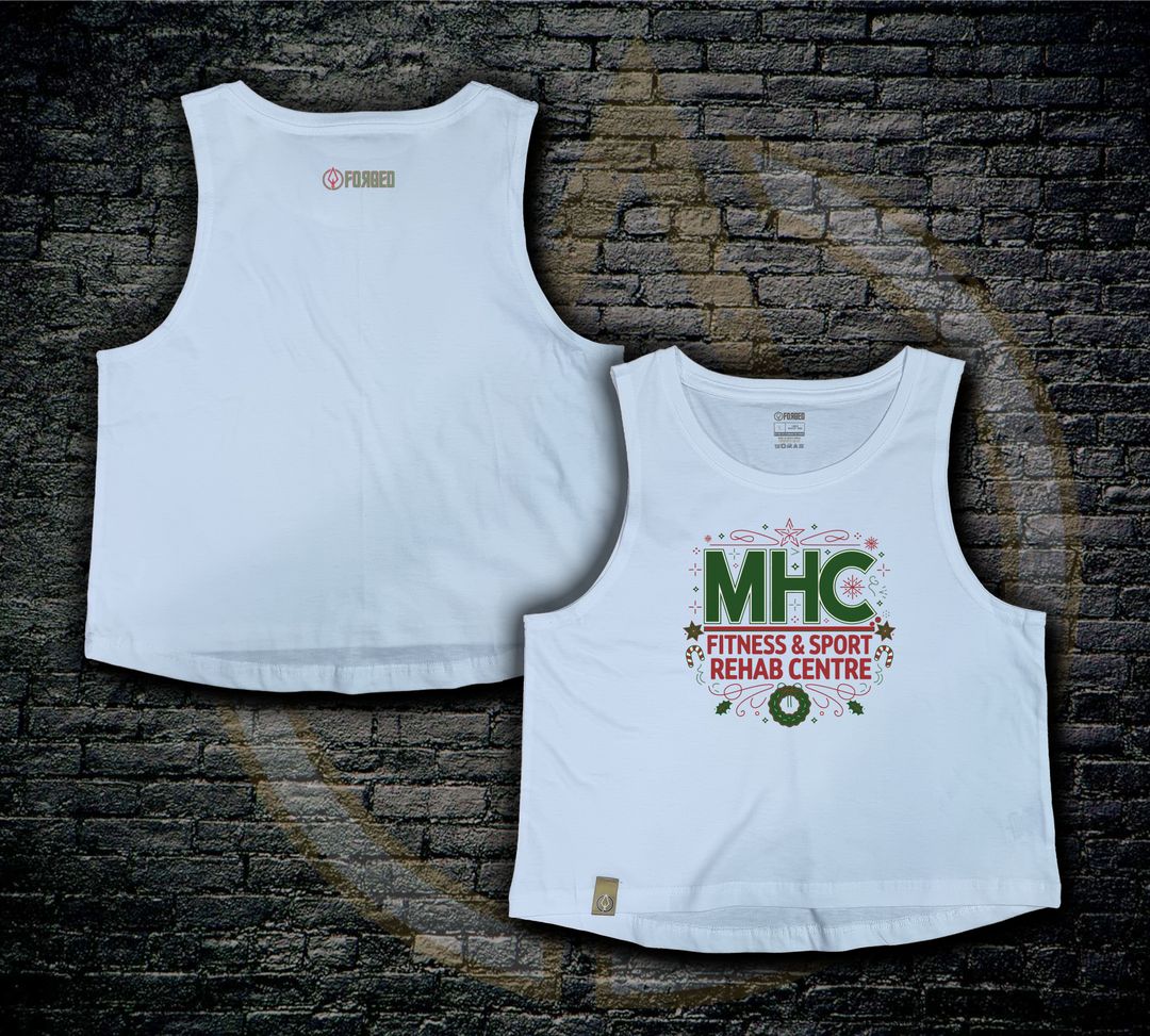 MHC Ladies XMAS Crop - White