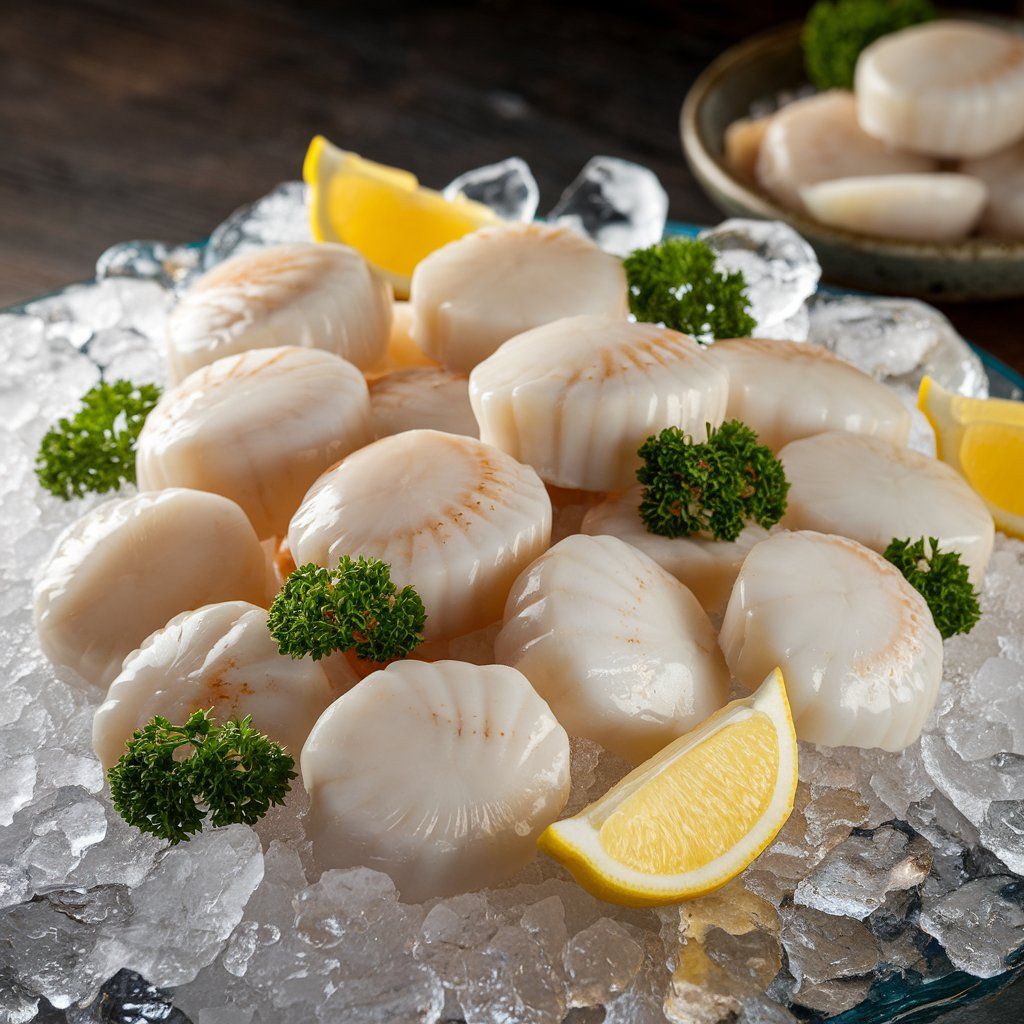 Japan Hokkaido Scallop Meat M (26/30), 1kg (S$8.00 per 100g)